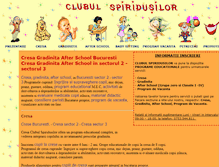 Tablet Screenshot of clubulspiridusilor.ro